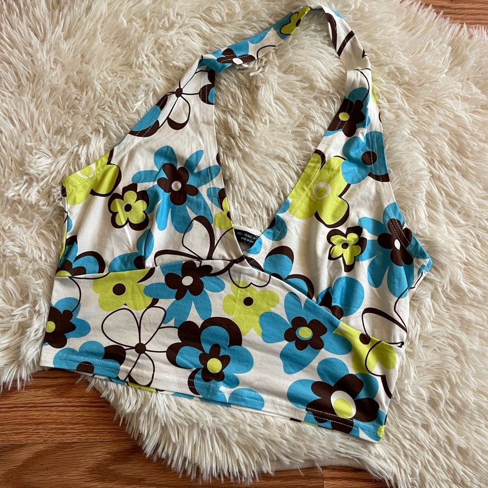 Shein Floral Halter Top